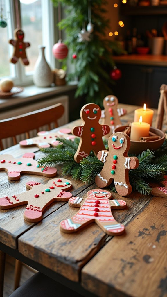 gingerbread men paper ornaments