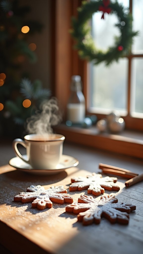 gingerbread snowflakes decorated beautifully