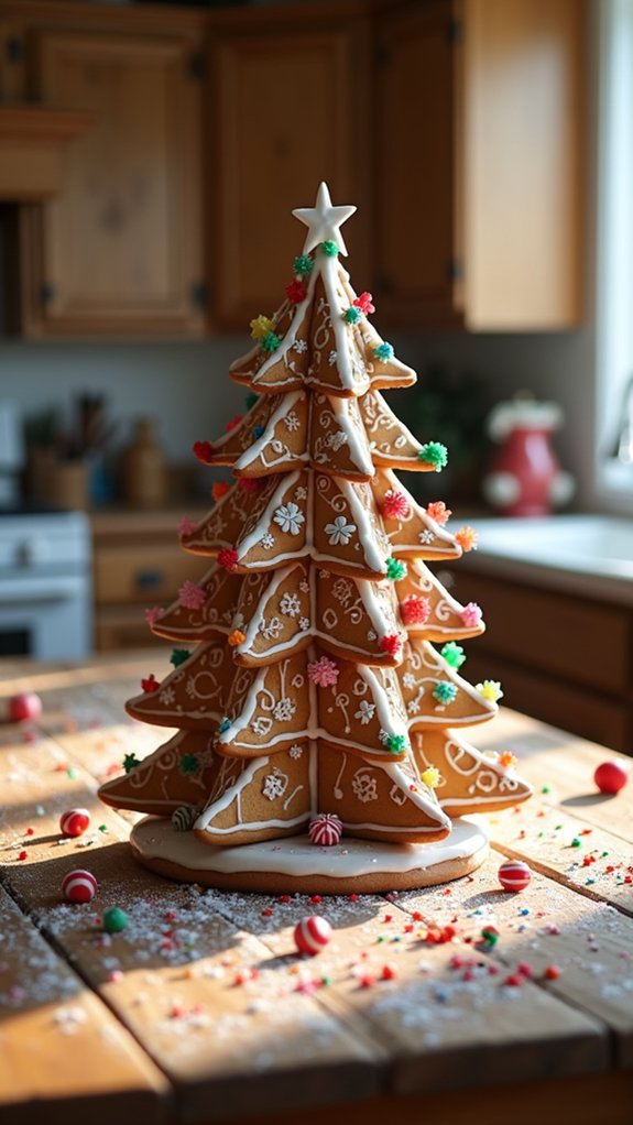 gingerbread tree holiday centerpiece