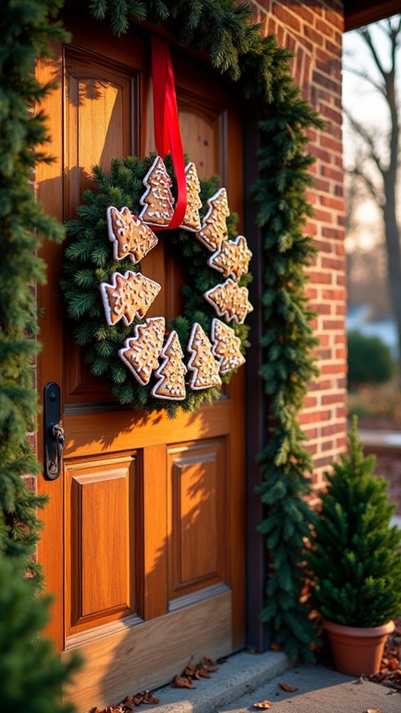 gingerbread wreath holiday decor