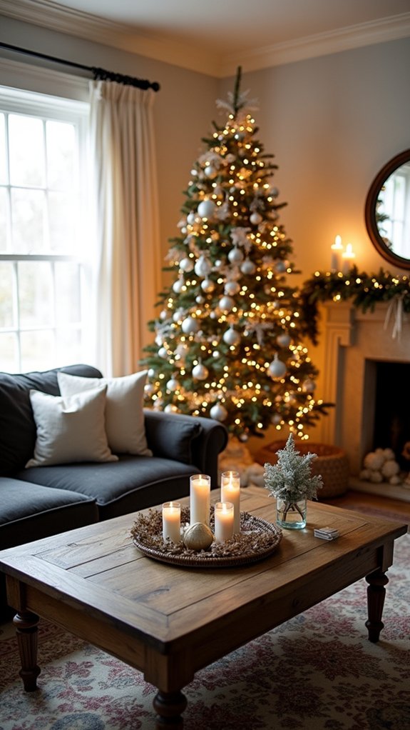 glamorous metallic holiday decor