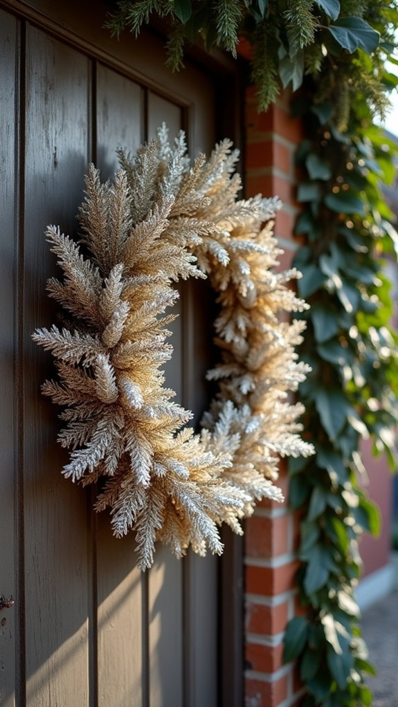 glamorous sparkling wreath branches