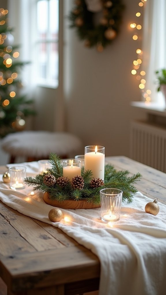 glitter accents enhance decor