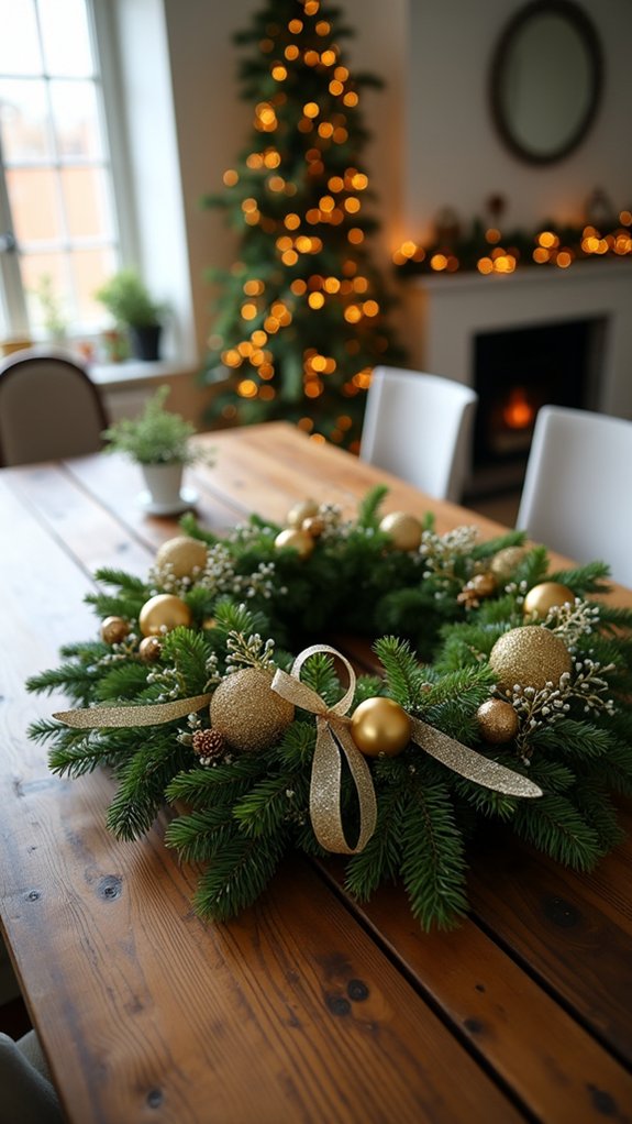 glittering gold christmas accents