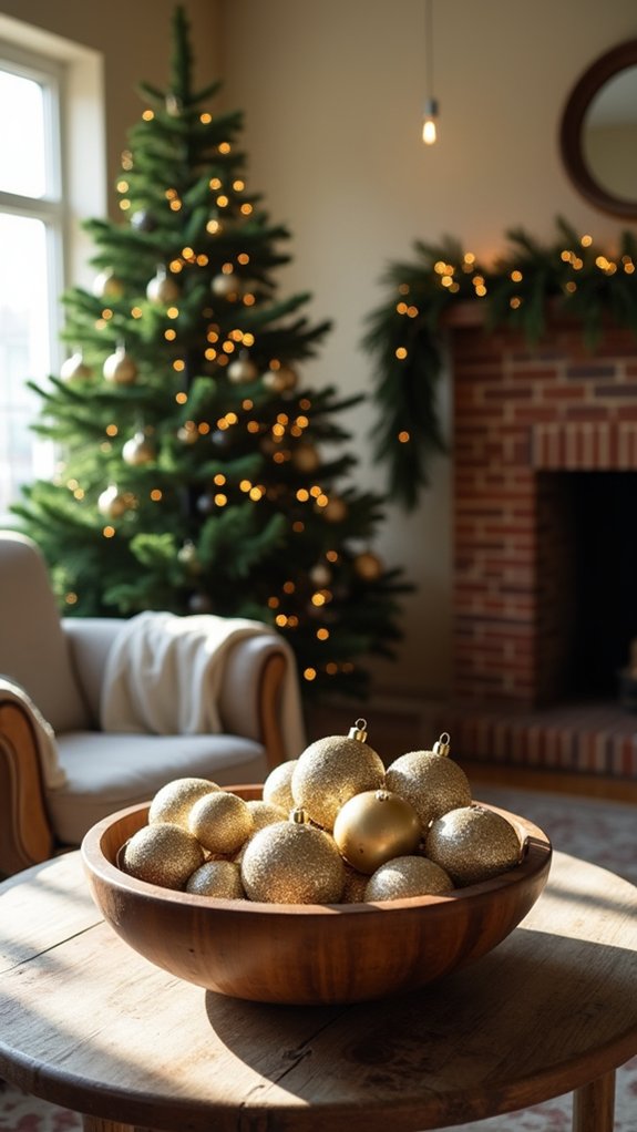 glittery ornaments for christmas