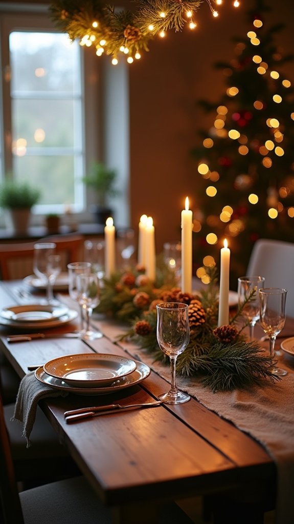 glowing lights create ambiance