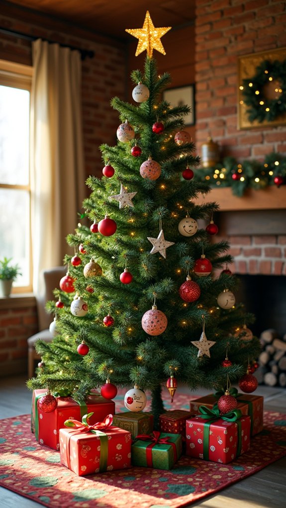 grinch themed festive tree decorations