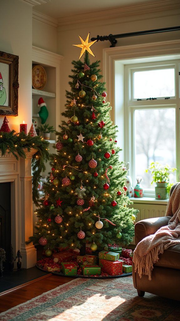 grinchy festive diy tree