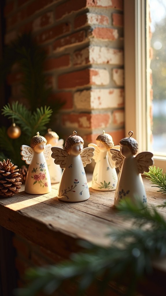 hand painted angel ornaments charm