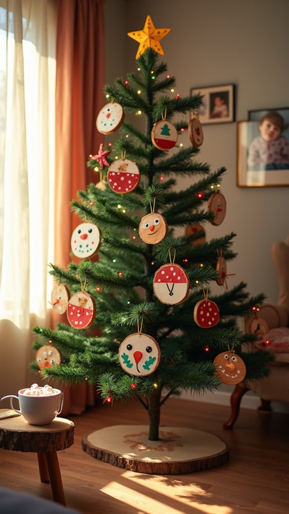 hand painted christmas tree decorations