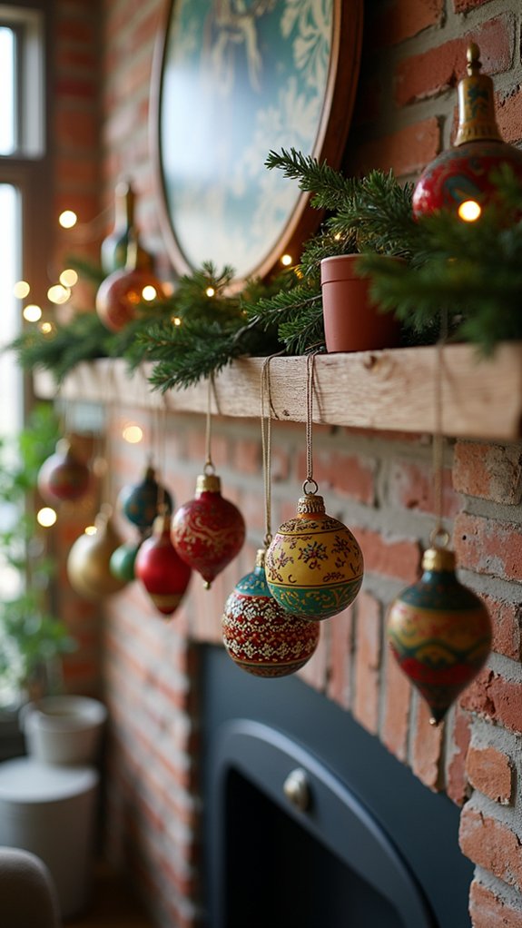 hand painted holiday ornaments