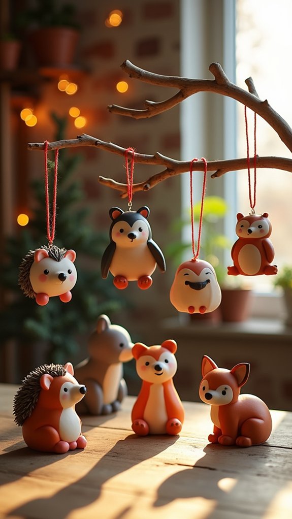 handmade cute animal ornaments