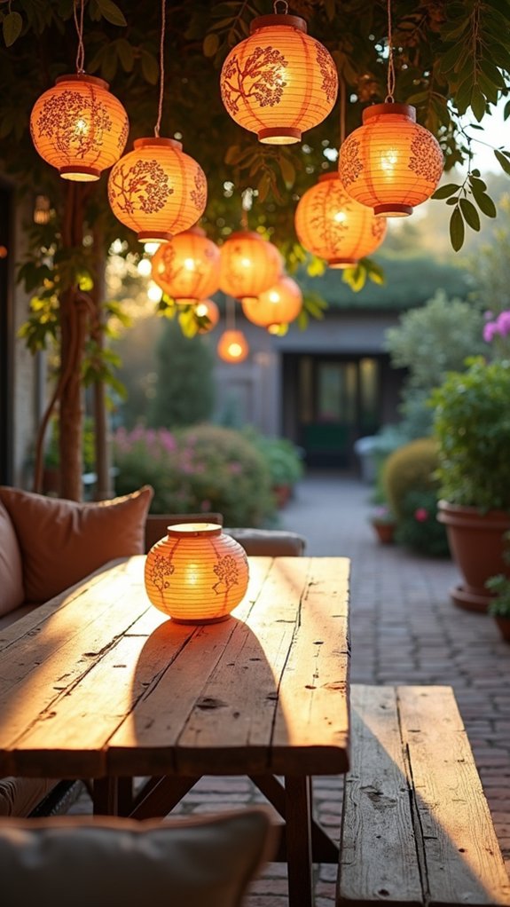 handmade holiday paper lanterns