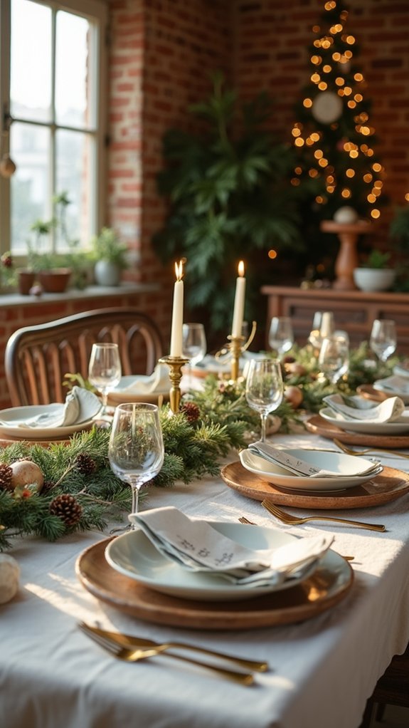 handwritten holiday place cards