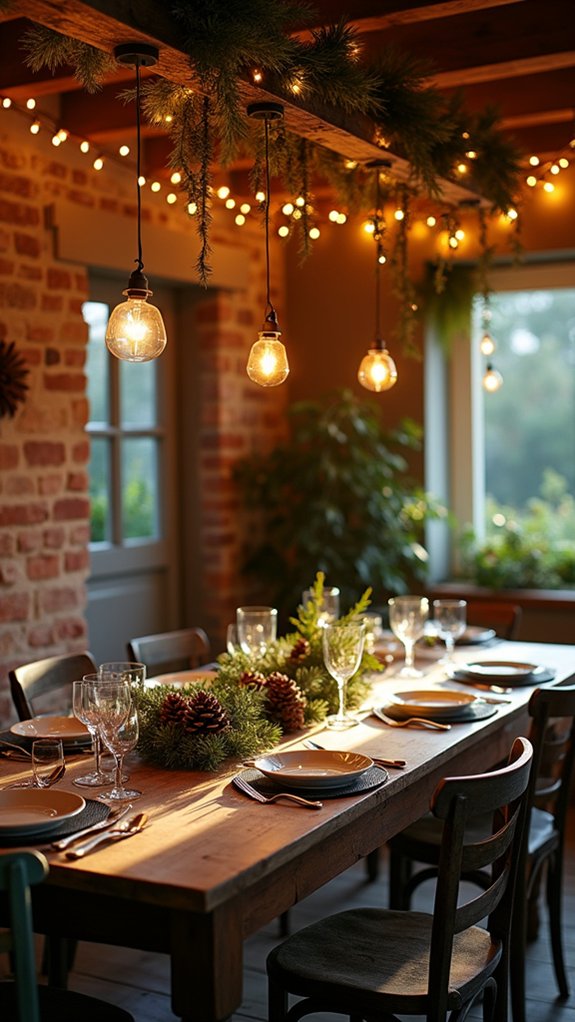 hanging fairy lights enchant