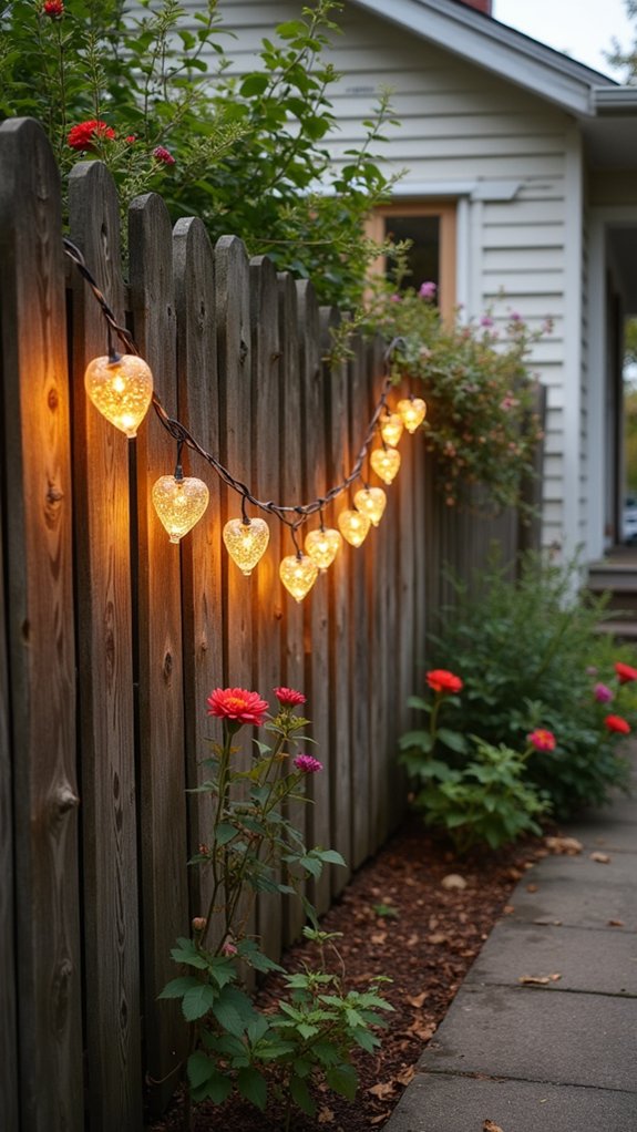 heart shaped string lights