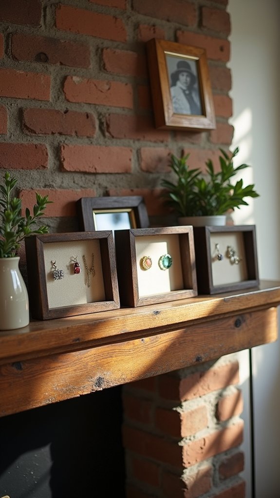 heirloom jewelry shadow box display
