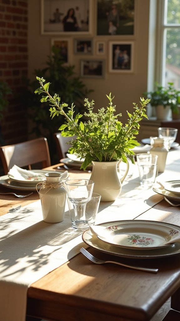 heirloom linens create warmth