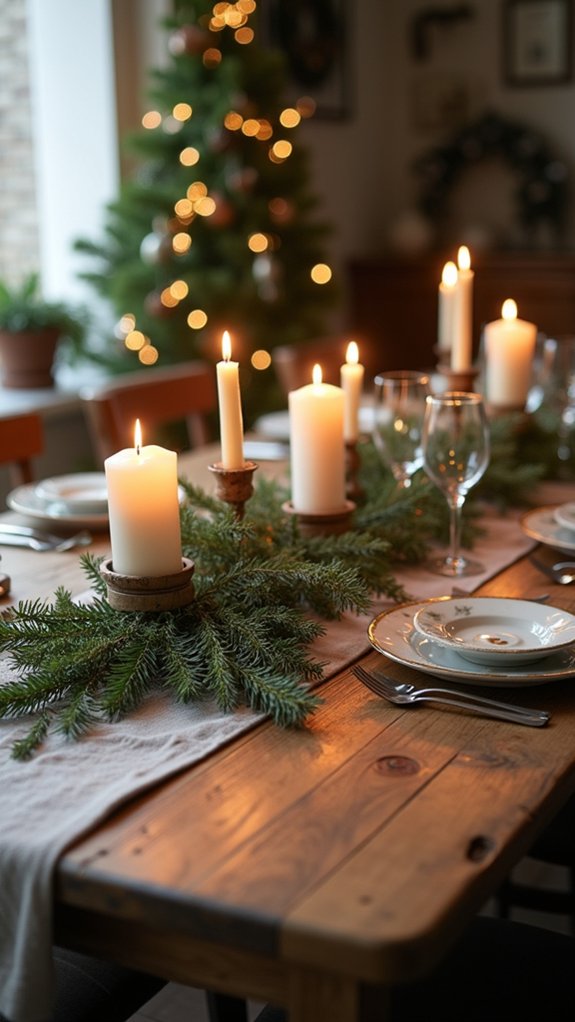 herbs enhance candle decor