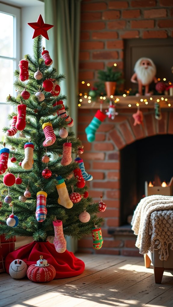 holiday sock character crafting