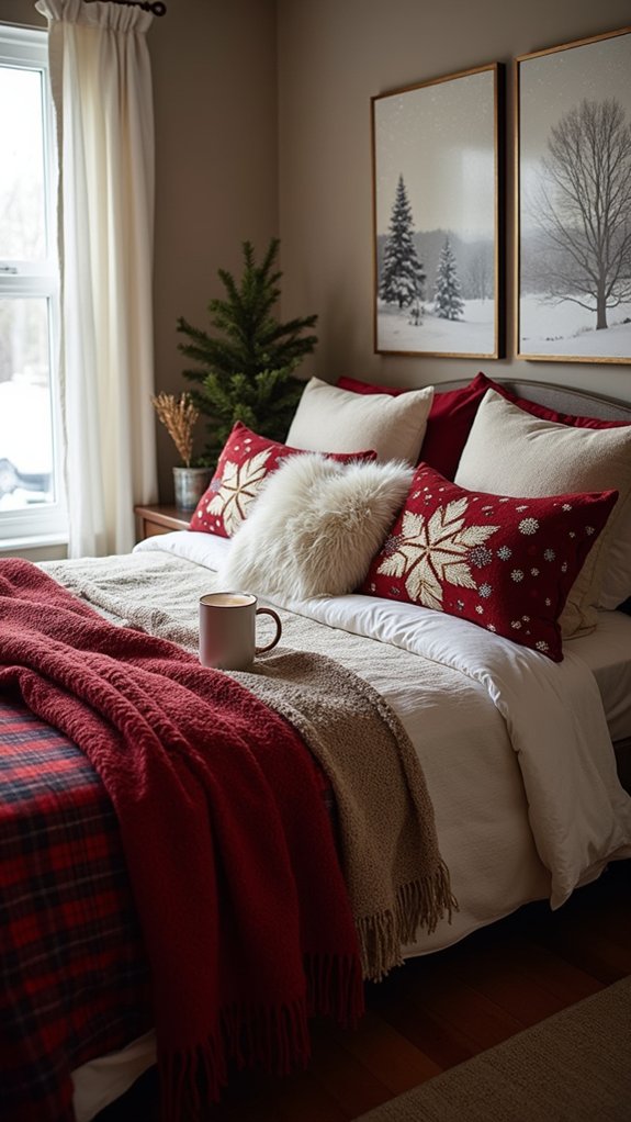 holiday themed cozy bedding