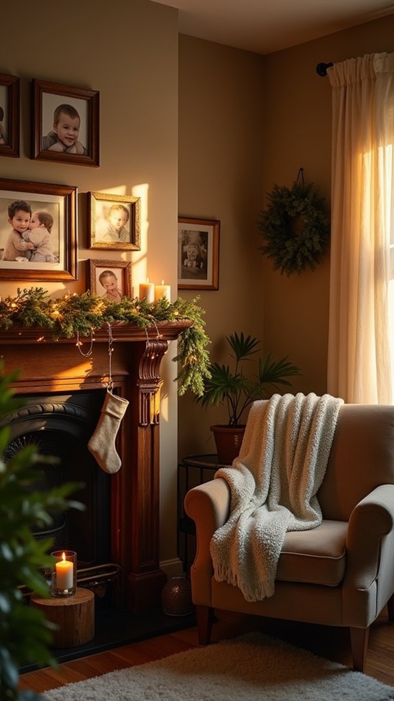 illuminated festive photo display