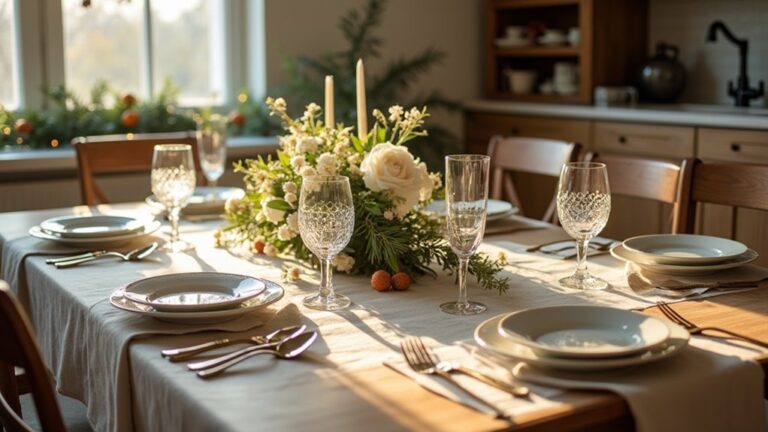 joyful christmas brunch settings