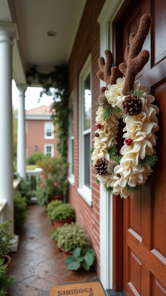 joyful holiday wreath design