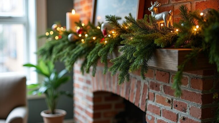 layered christmas mantle decorations