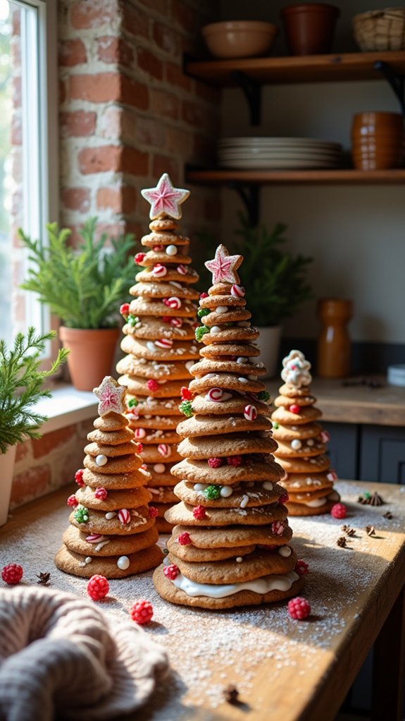 layered gingerbread tree decoration