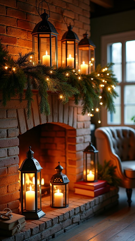 layered lanterns create charm