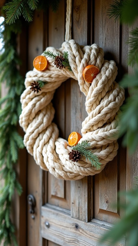 layered macrame holiday decor