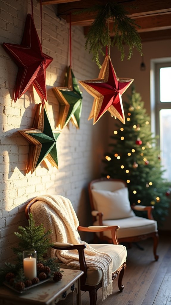 layered ribbon star crafting