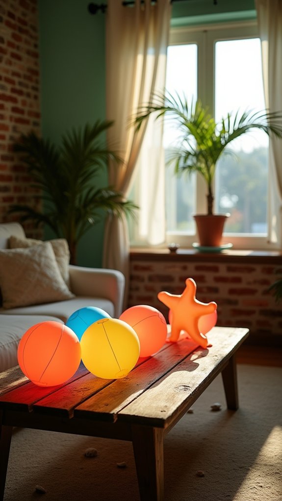 light up beach decorations idea