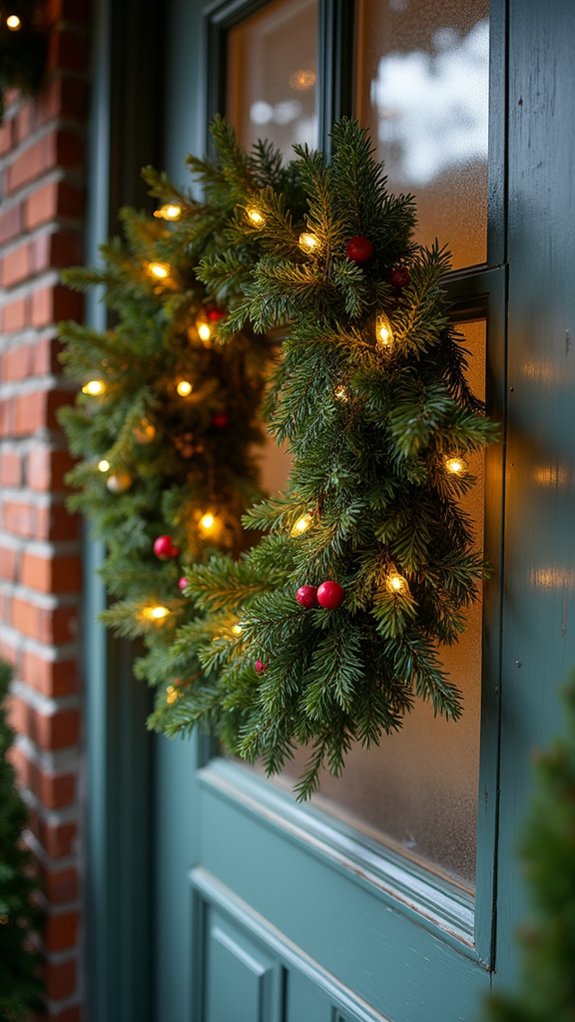 lighted christmas wreath diy