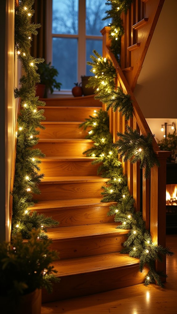 lighted wreaths holiday display