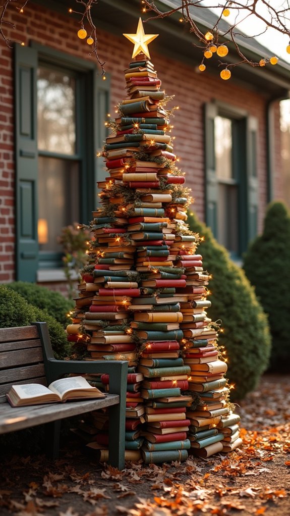 literary holiday tree display