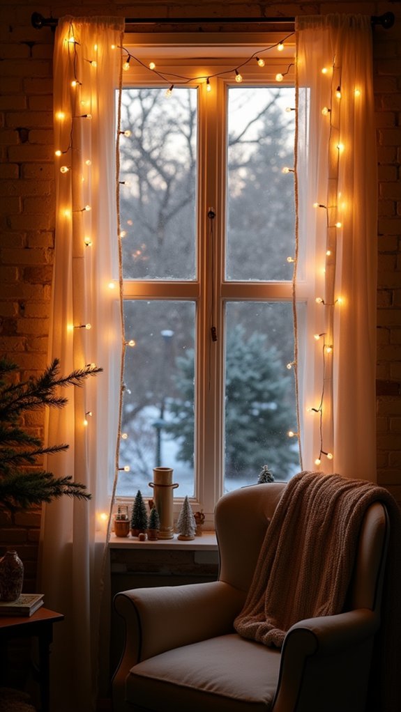 luminous holiday window displays