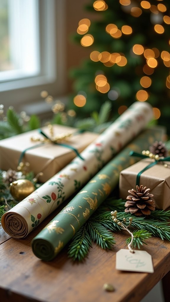 luxurious green and gold