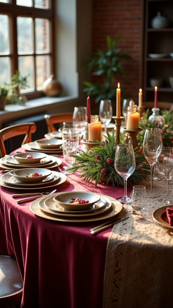 luxurious table linens selection