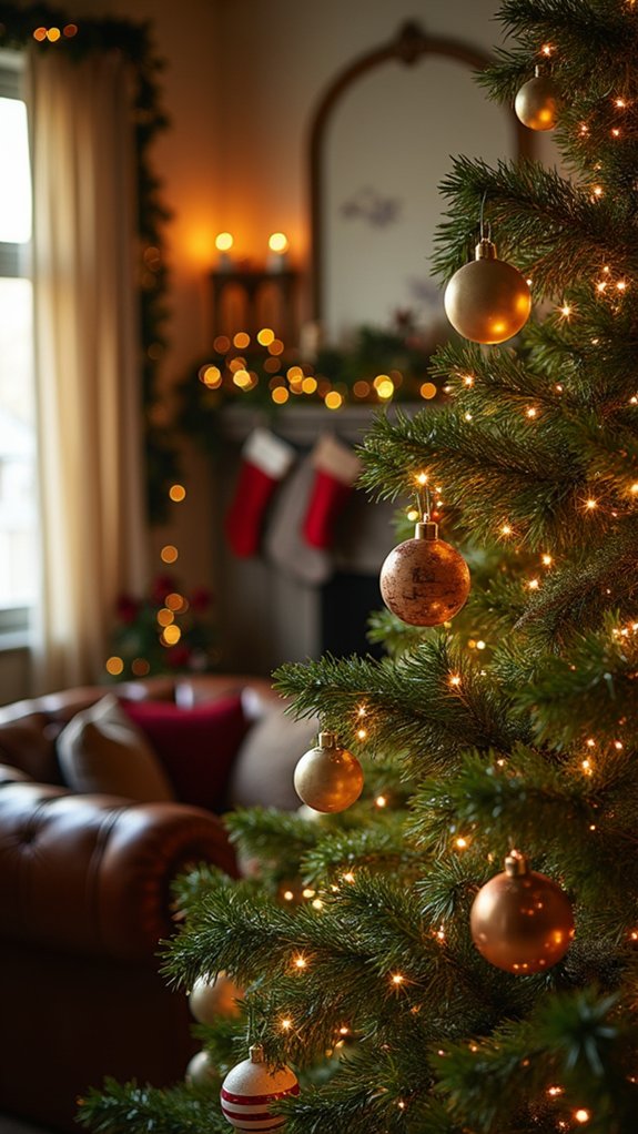 magical ambiance with twinkling lights