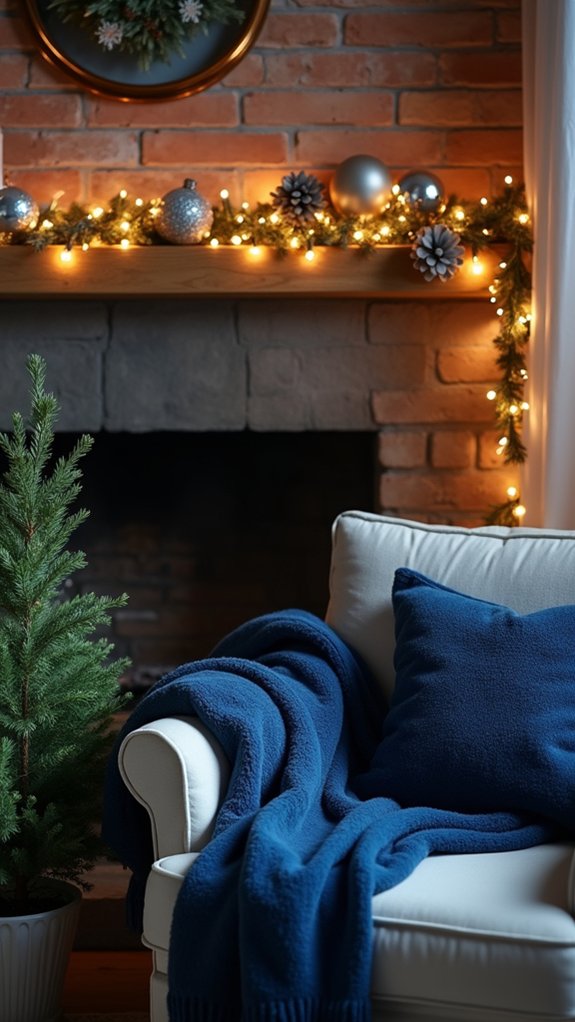 magical blue fairy lights