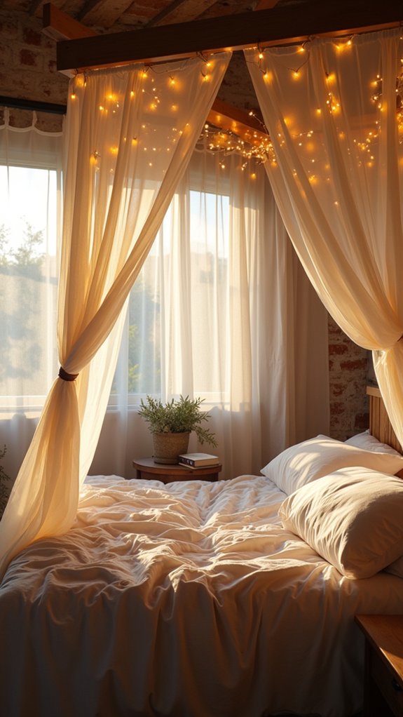 magical canopy bed ambiance