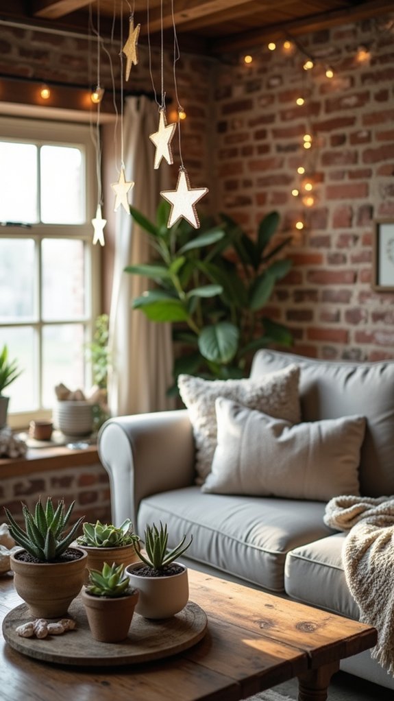 magical frosted glass stars