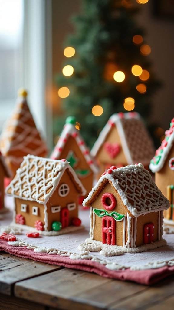 magical hand drawn gingerbread houses