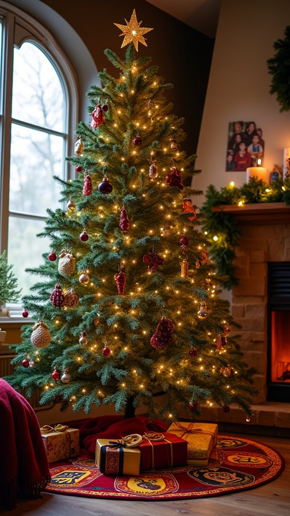 magical hogwarts tree skirt