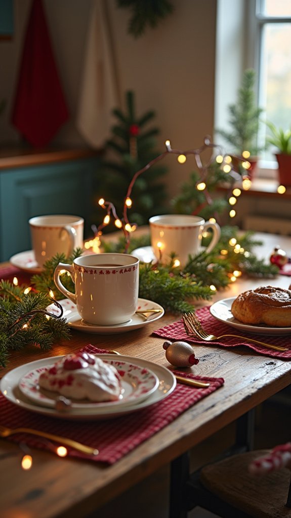 magical holiday breakfast ambiance