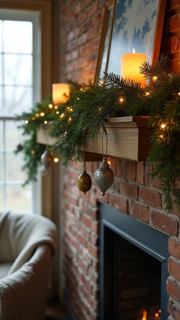 magical holiday mantle decor