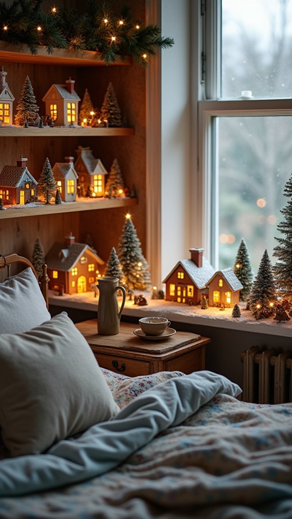 magical miniature village display