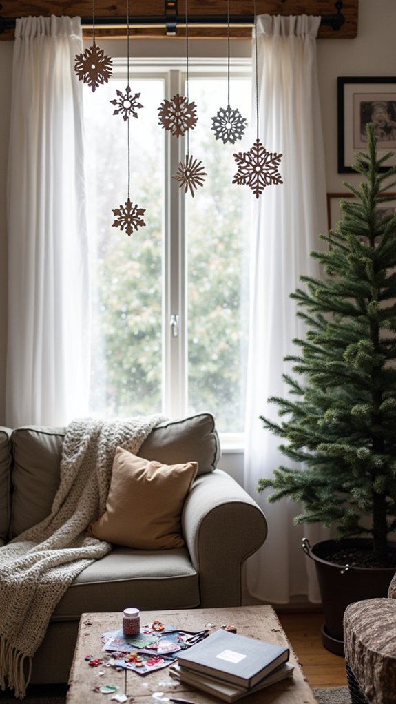 magical paper snowflakes creation